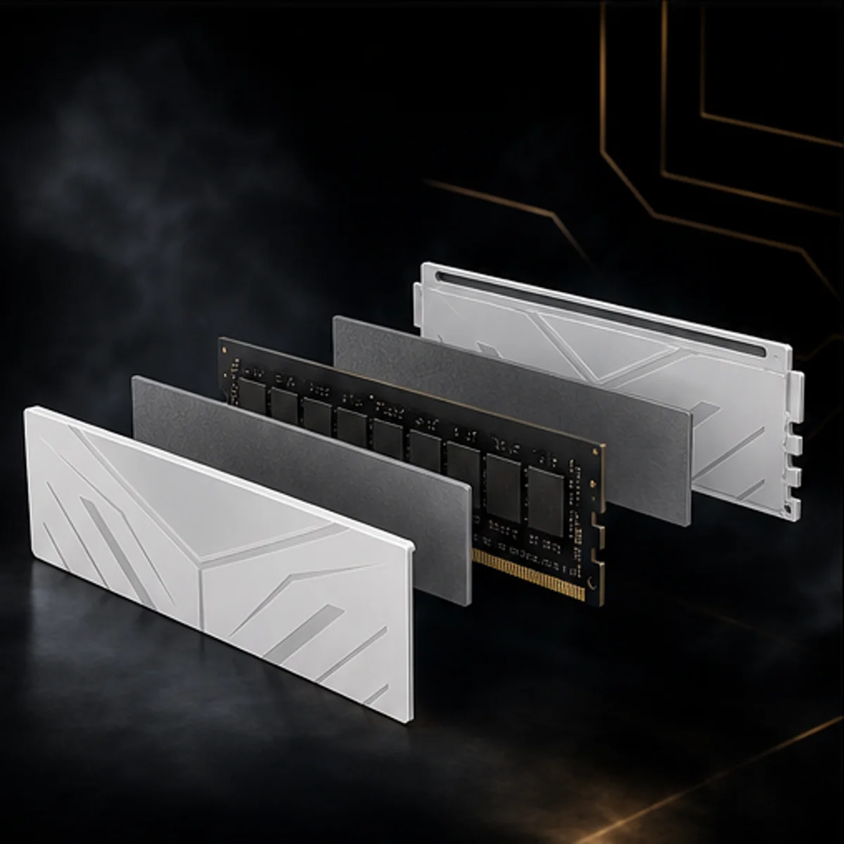 RAM teardown frame 5: RAM layers almost fully separated